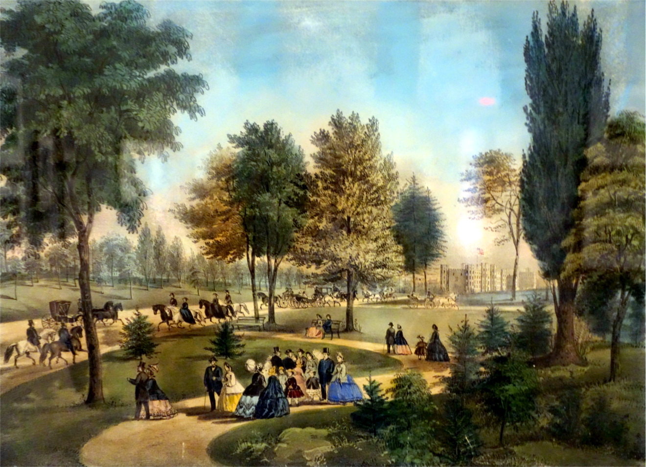 Central Park by Currier & Ives, 1862