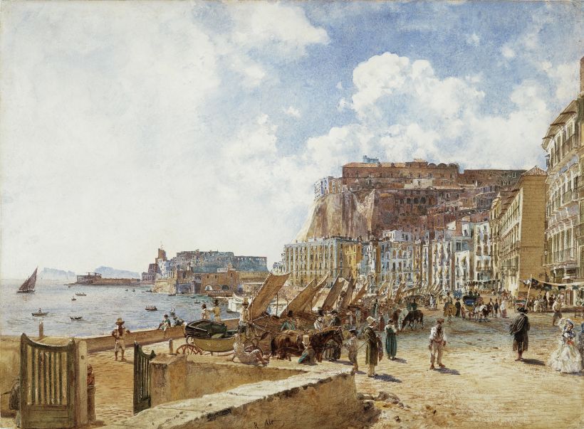 View of Naples by Rudolf von Alt, c1870