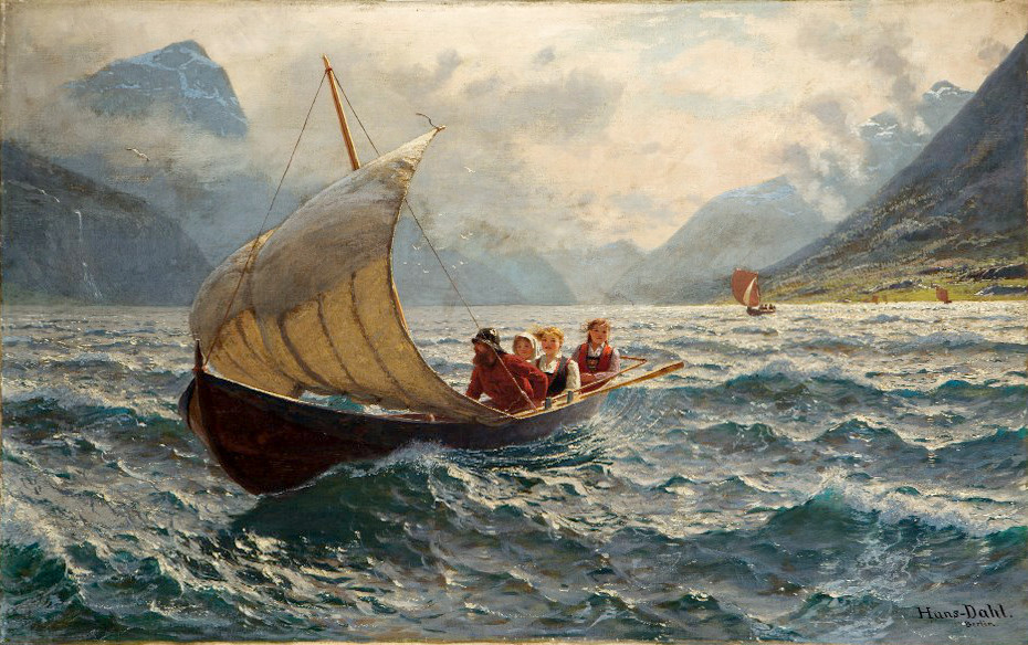 Fresh Breeze, Norway by Hans Dahl, 1900