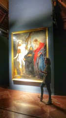 San Agustín entre Cristo y la Virgen muestra "Rubens de la Academia ". Casa Colón Vegueta Las Palmas de Gran Canaria