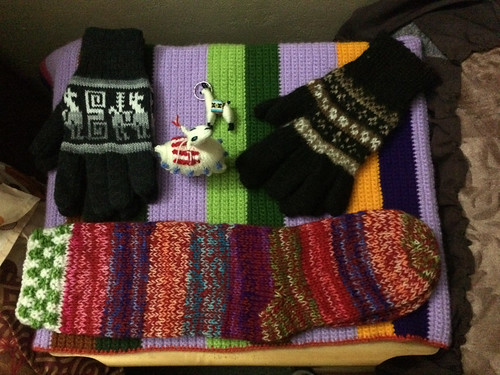 Puno: achats du jour au marché artisanal. Prêts pour les soirées froides !