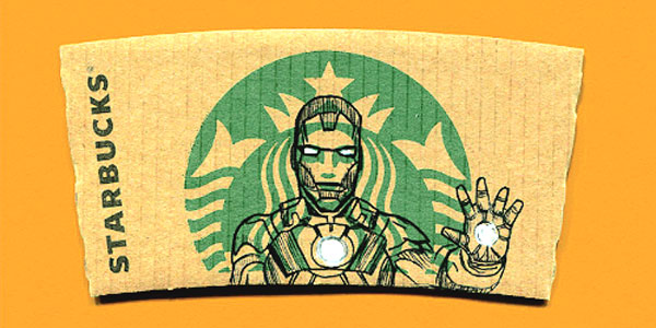 Tony Stark(Iron Man) artistic coffee