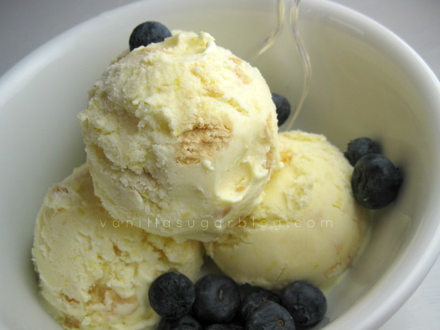 lemon & vanilla oreo ice cream