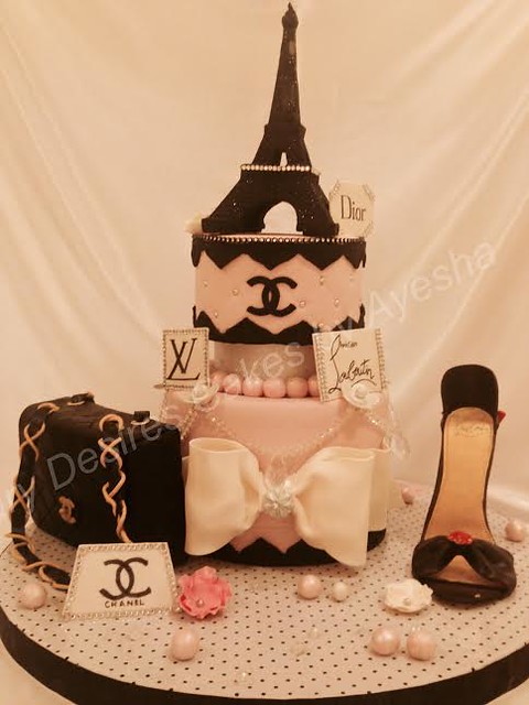Paris Themed Cake by Ayesha Ahmad of Sugary Desires Cakes by Ayesha