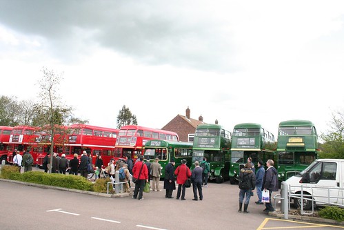 Vintage buses at Theydon Bois