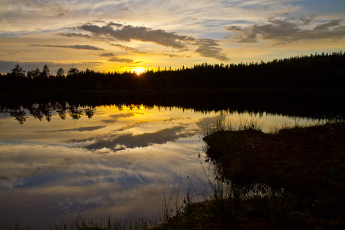 sunset summer nature water landscape sweden natur sverige vatten sommar solnedgång landskap