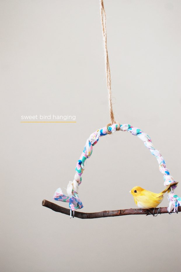 diy: sweet bird hanging