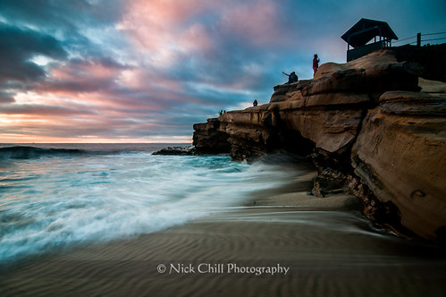california sunset beach photography nikon waves pacific sandiego fineart lajollacove stockimage d300s tokina1116mm nickchill