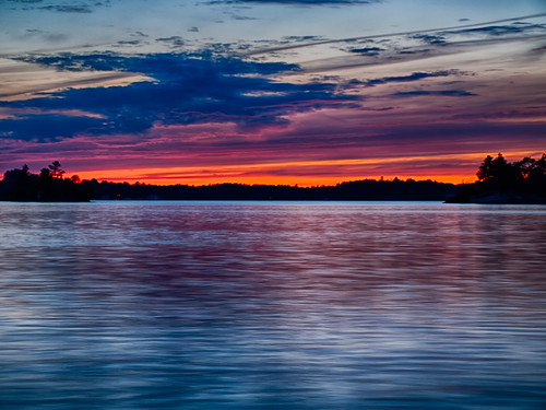 sunset lake ontario canada water muskoka gravenhurst lakemuskoka muskokawharf