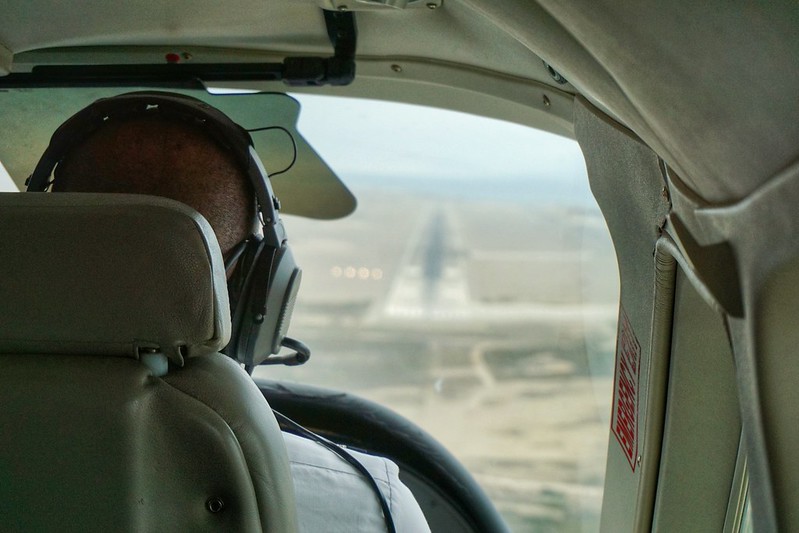 Pilot of a Nazca Lines plane in Peru