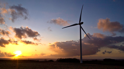 sunset clouds soleil wind olympus normandie normandy turbine calvados éolienne epl1
