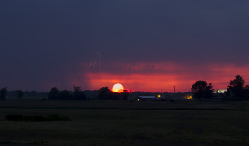 light sunset moon storm clouds eclipse michigan lightning may2012