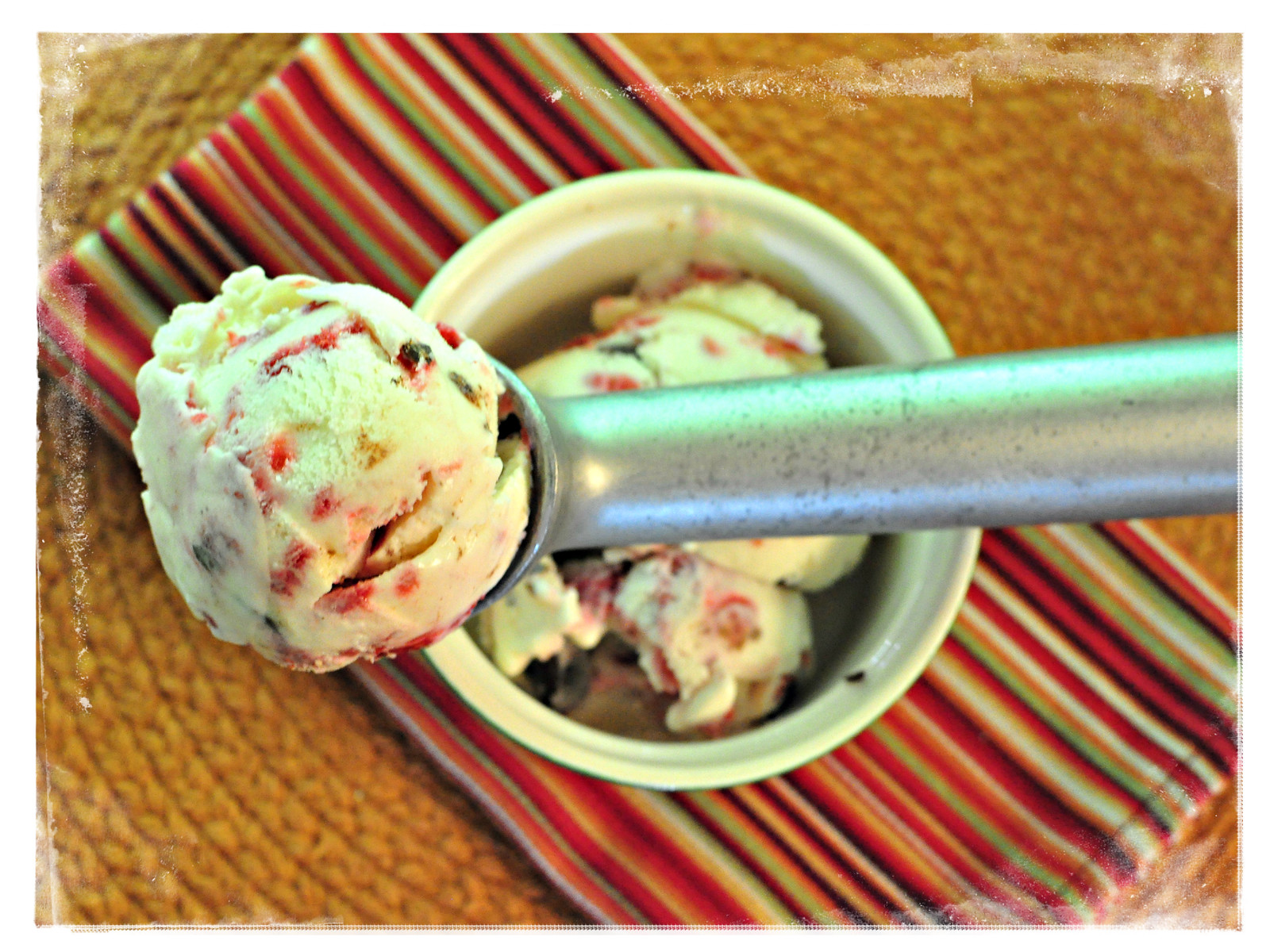 Raspberry Swirl Chocolate Chunk Ice Cream