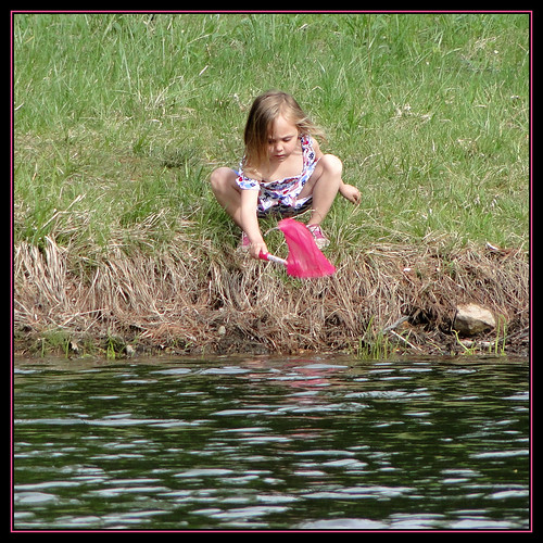 summer water girl fun seasons amphibian frog hunter flickraward