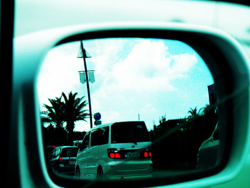 sky car mirror 空 鏡
