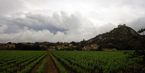 france castle clouds village provence gard languedocrousillon saintvictorlacoste