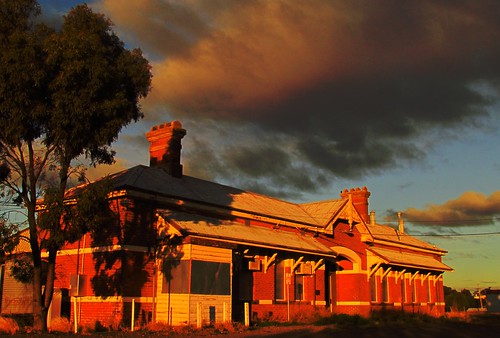 sunlight clouds afternoon railwaystation skywarracknabealvictoriaaustralia