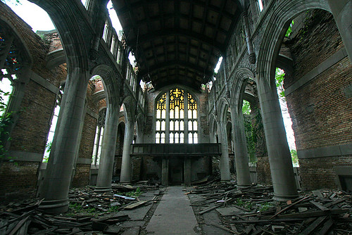 windows abandoned church urbandecay gothic columns indiana arches gary neogothic 1925 20s urbex citymethodist