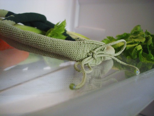 Green sea -Crochet necklace