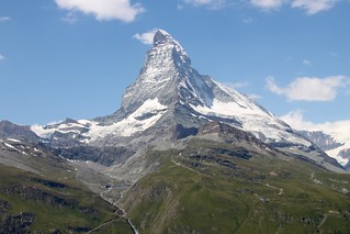 Extreme Environments: A pyramidal peak or glacial horn - The Matterhorn, Switzerland