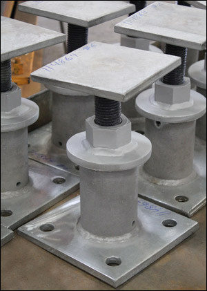 Adjustable Base Supports Designed to Support Trunnions in an Oil Refinery
