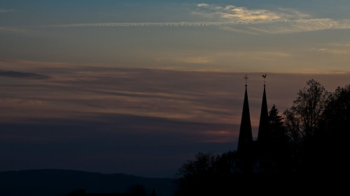 sunset church clouds germany deutschland thüringen thuringia eichsfeld canon50d rimbach canoneosd