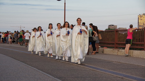 Solstice River XVI: And Peace Will Flow June 23, 2012 on the Stone Arch Bridge in Minneapolis