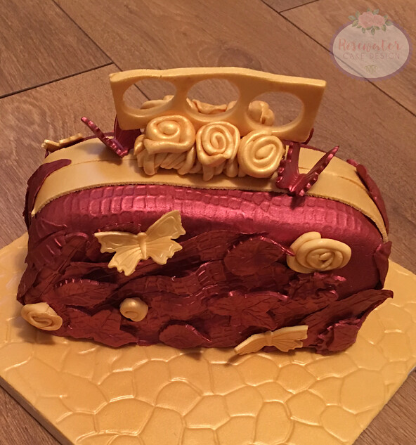 Knuckle Duster Clutch Bag Cake by Carin Maidment