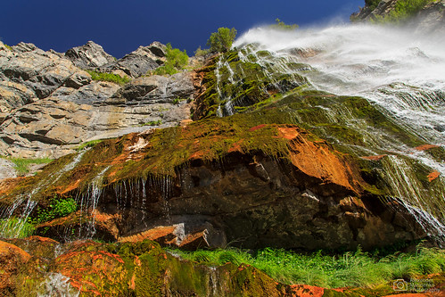 summer mountain fall nature water river landscape utah waterfall ut rocks skies drop falls bridalveilfalls 2012