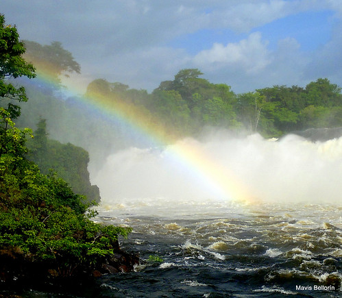 naturaleza arcoiris río agua árboles venezuela paisaje electricidad puertoordaz tierra poder fuerza energía parquelallovizna fluir