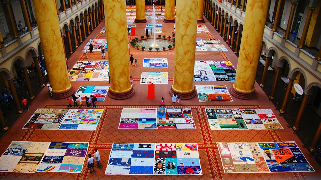 AIDS Quilt at the National Building Museum 14079