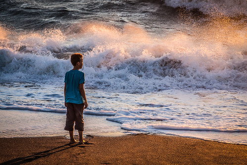 sunset sea beach water waves toscane sanvincenzo italië parkalbatros