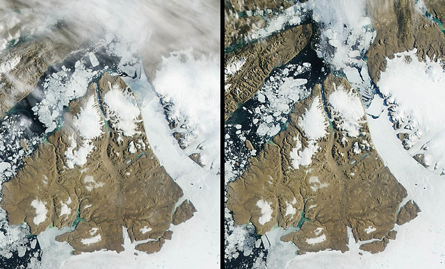 More Ice Breaks off of Petermann Glacier