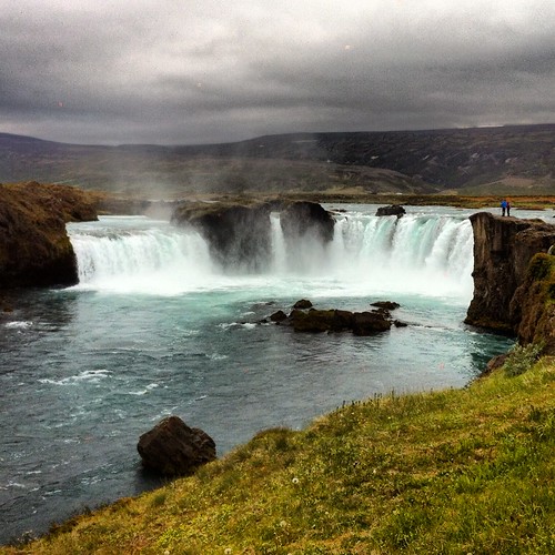 travel tourism nature water waterfall iceland goðafoss