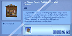 Le Cirque Esprit- Oddities Etc. Wall Display