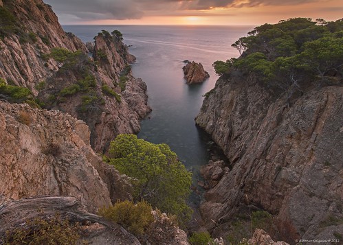 sea seascape sunrise catalonia isle costabrava cataluña begur camideronda tamariu aiguaxelida canon5dmk3