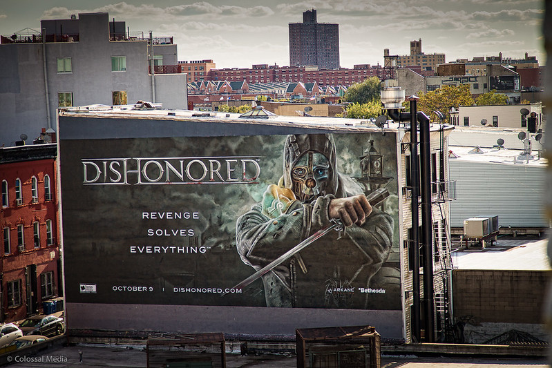 Dishonored painted wall