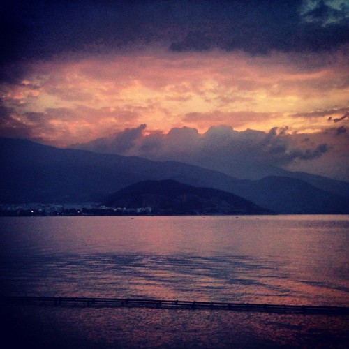 sky orange yellow sunrise colours romance greece iphone volos instagram