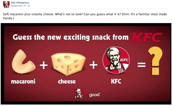 KFC Mac & Cheese Teaser