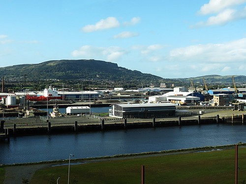 landscape scenery shipyard titanic wolff harland