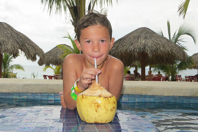 Drinking Coconut Milk in the Caribbean