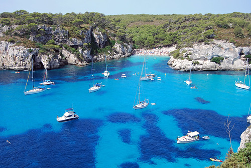 blue sea beauty islands mar mediterranean mediterraneo barco turquoise scenic playa menorca cala platja velero vaixell balearic turquesa mediterrani macarelleta