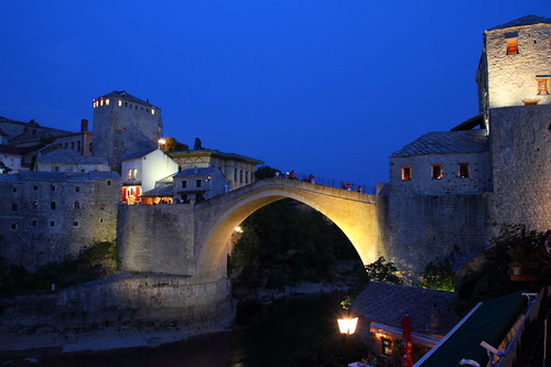 bridge night europe mostar bosnia most nightview stari hercegovina starimost 橋 oldbridge bosniahercegovina bosniaihercegovina モスタル ボスニア ヘルツェゴビナ スターリモスト