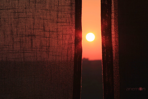 window sunrise curtain