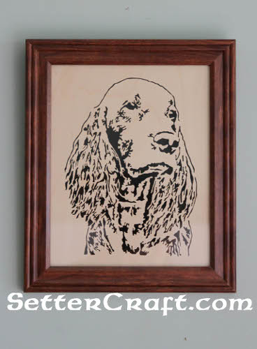 Dugan Scrollsaw portrait framed