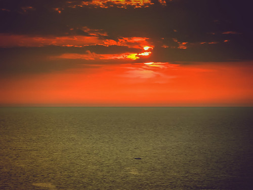 sunset sea sky italy italia tramonto mare cielo peschici
