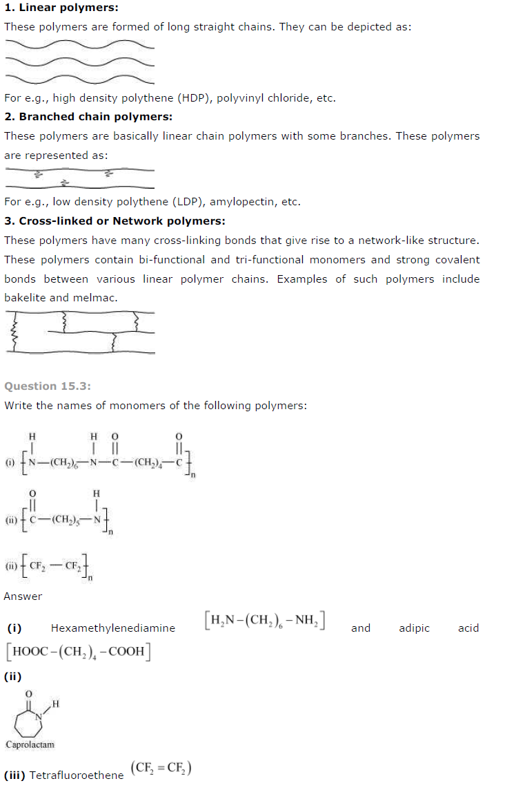 NCERT Solutions for Class 12th Chemistry