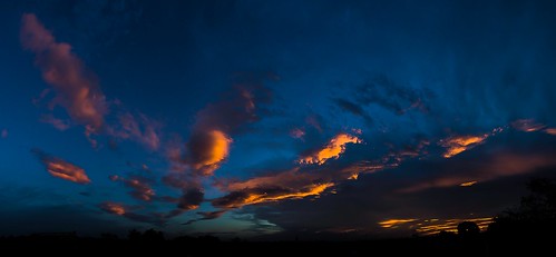 sunset sky panorama clouds hungary baja