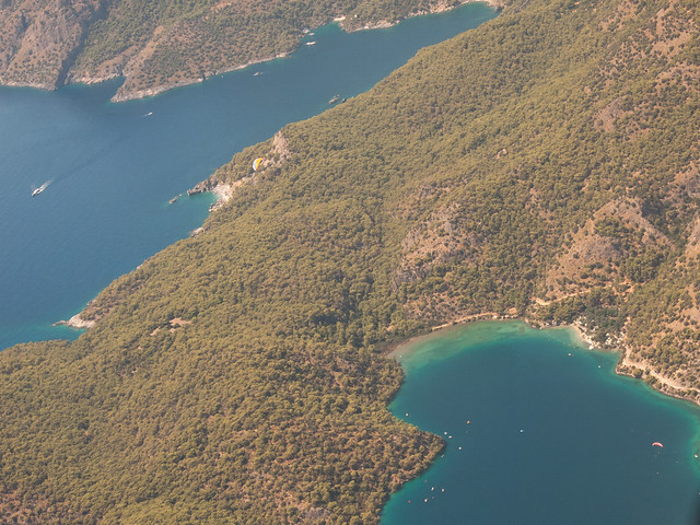 View of Oludeniz from the parachute