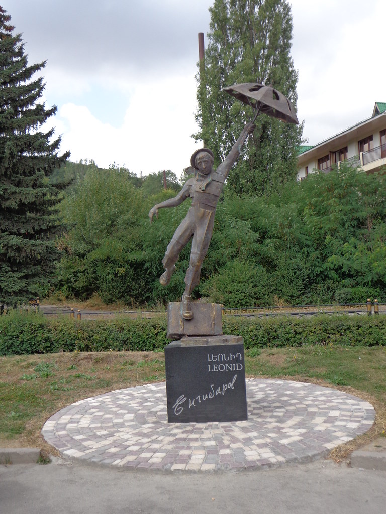 Tsaghkadzor, monumento al mimo Leonid Engibaryan